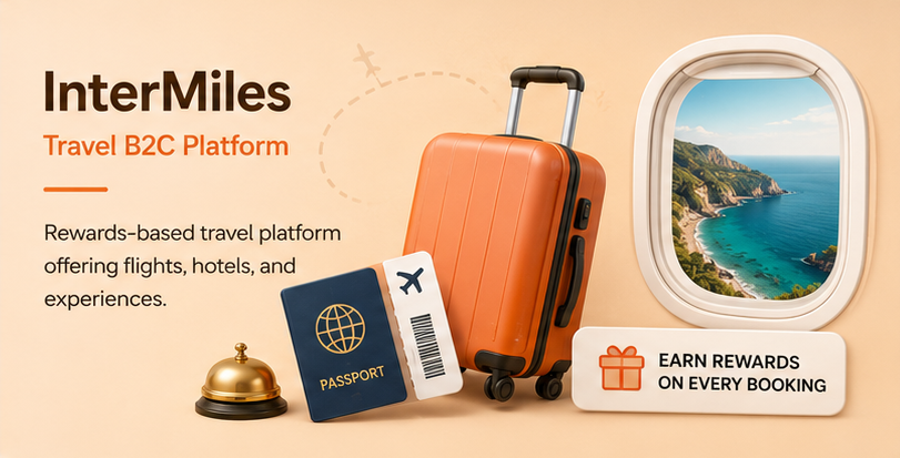 InterMiles travel B2C platform category visual