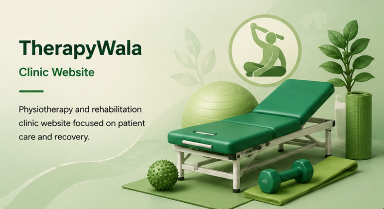 TherapyWala physiotherapy clinic website homepage