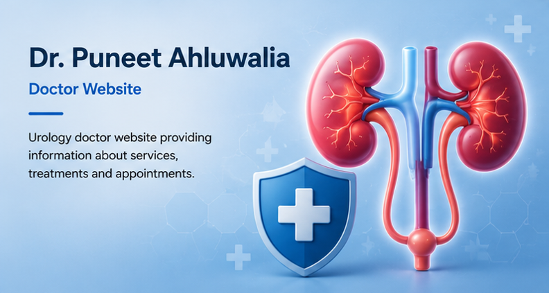 Dr. Puneet Ahluwalia doctor website category visual